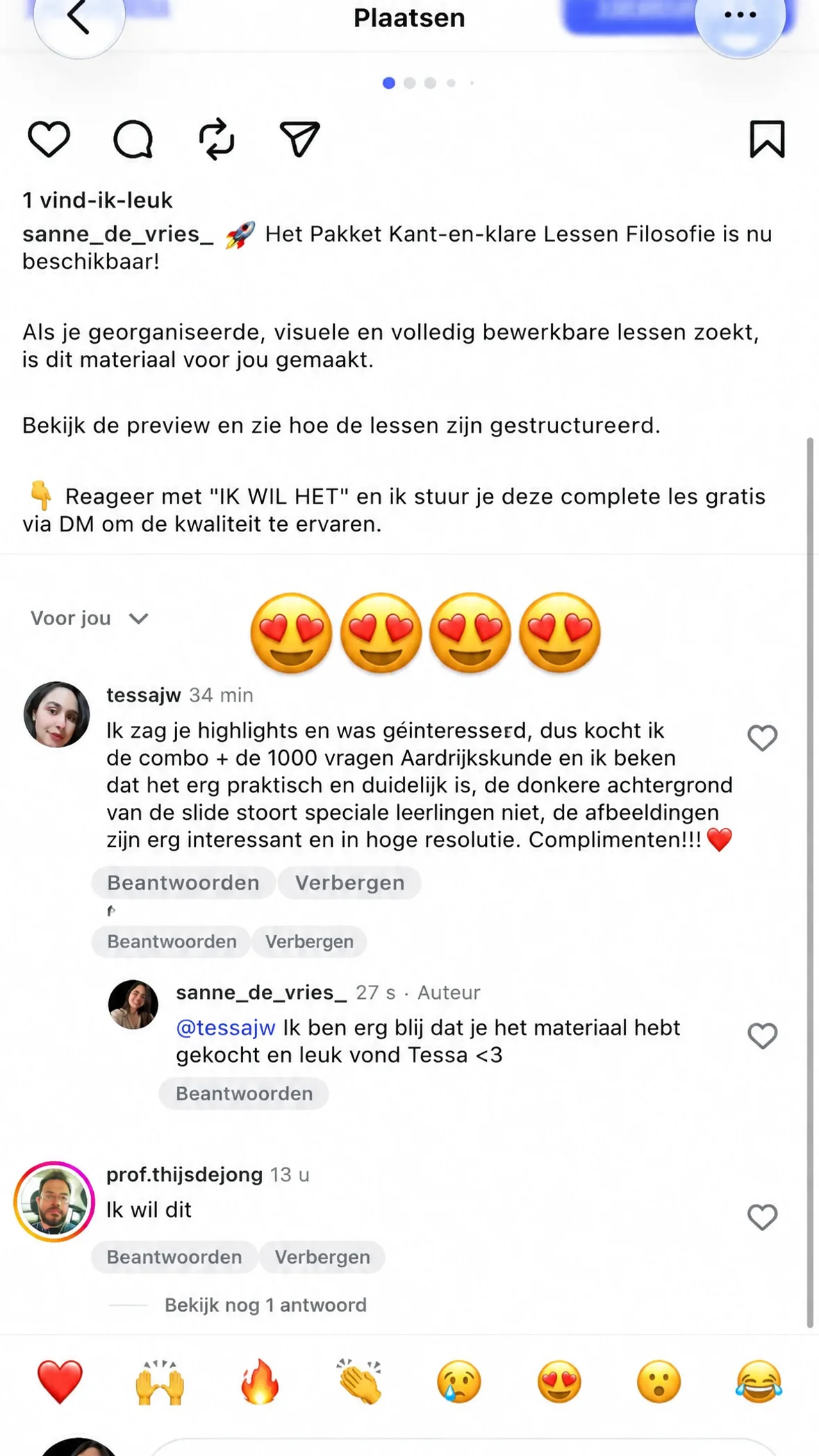 Echte feedback van een docent - review 11 van 12