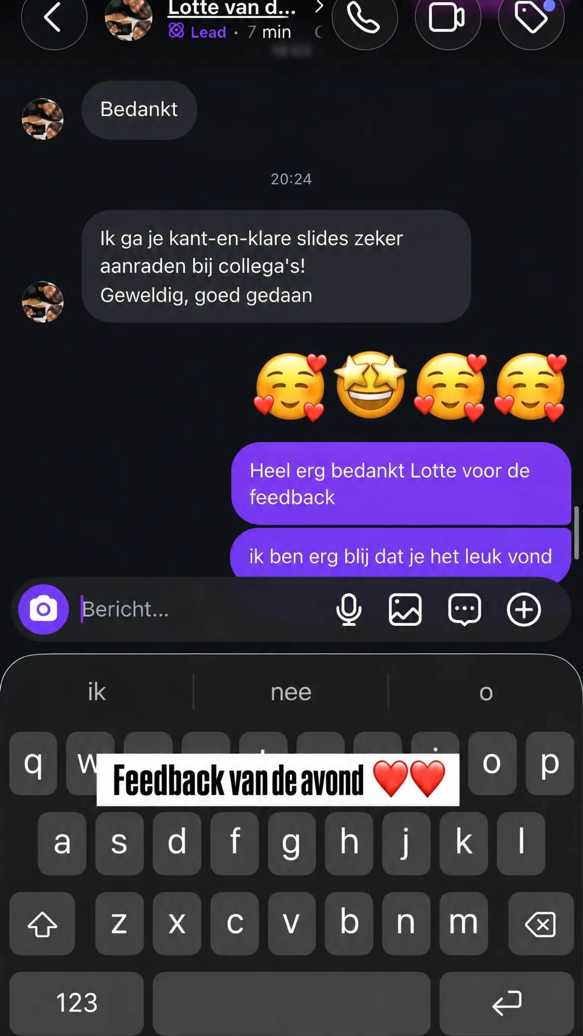 Echte feedback van een docent - review 12 van 12