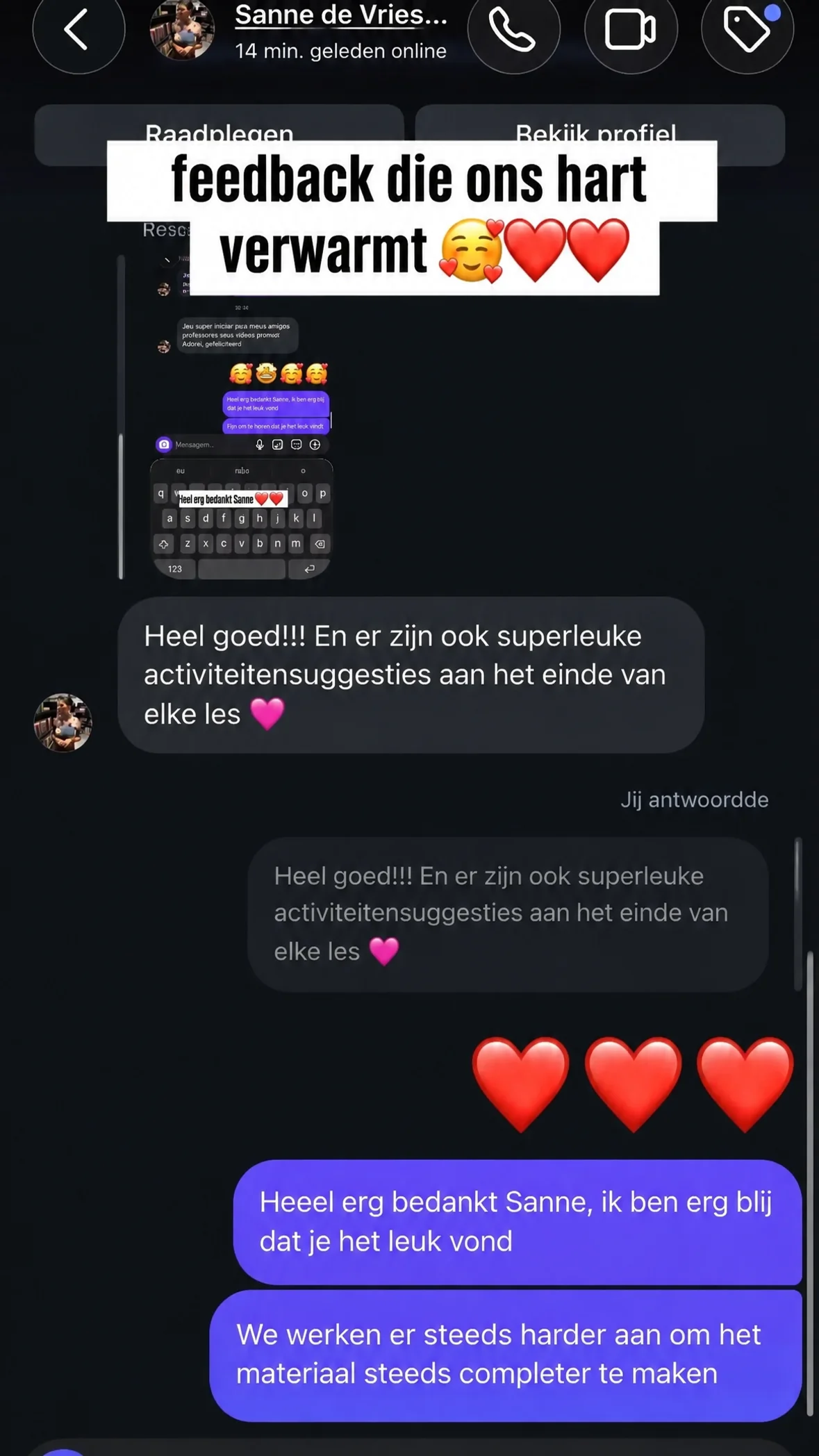 Echte feedback van een docent - review 2 van 12