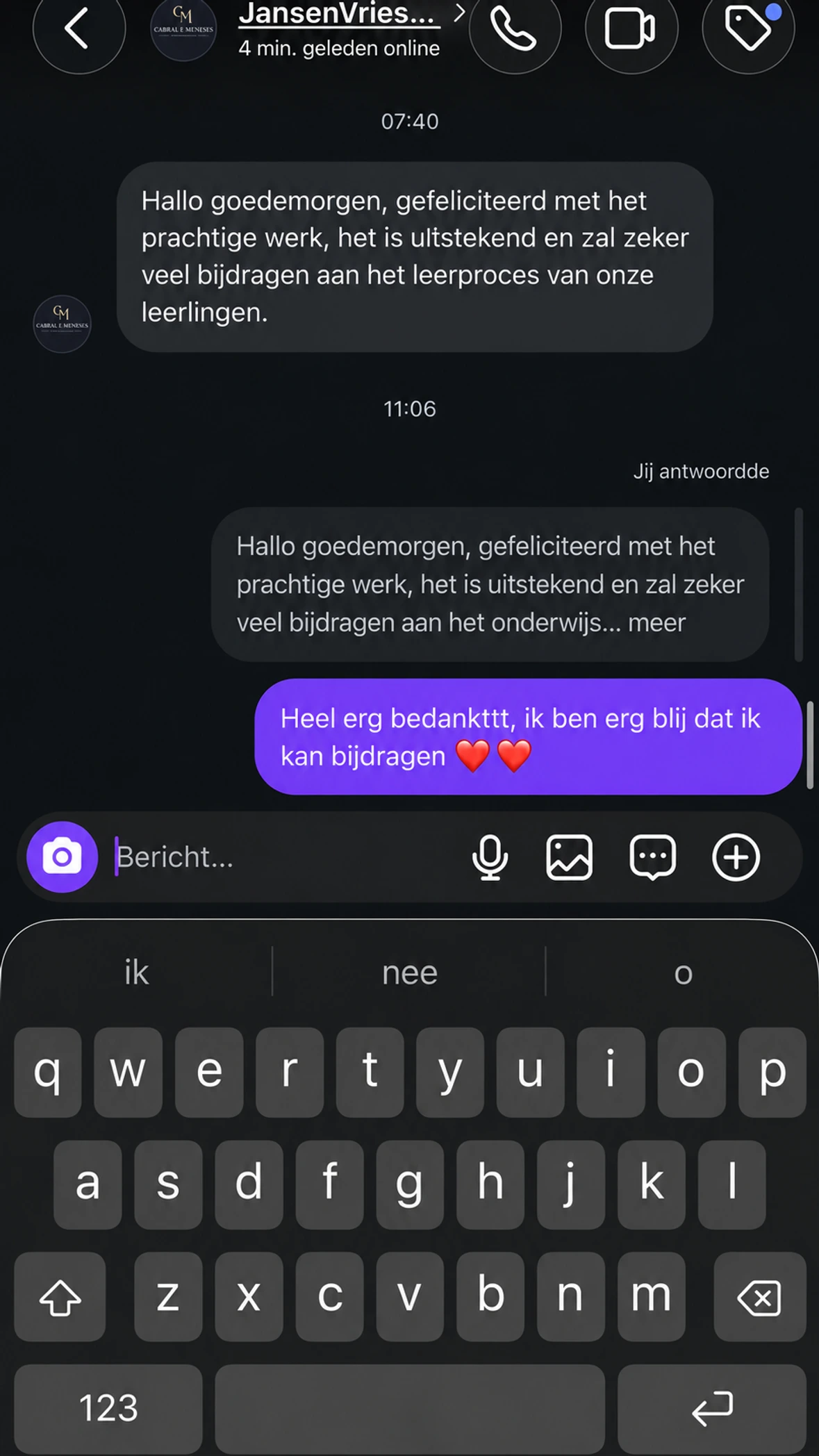 Echte feedback van een docent - review 6 van 12