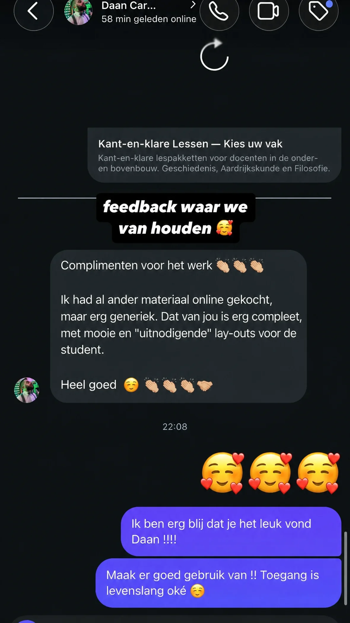 Echte feedback van een docent - review 8 van 12