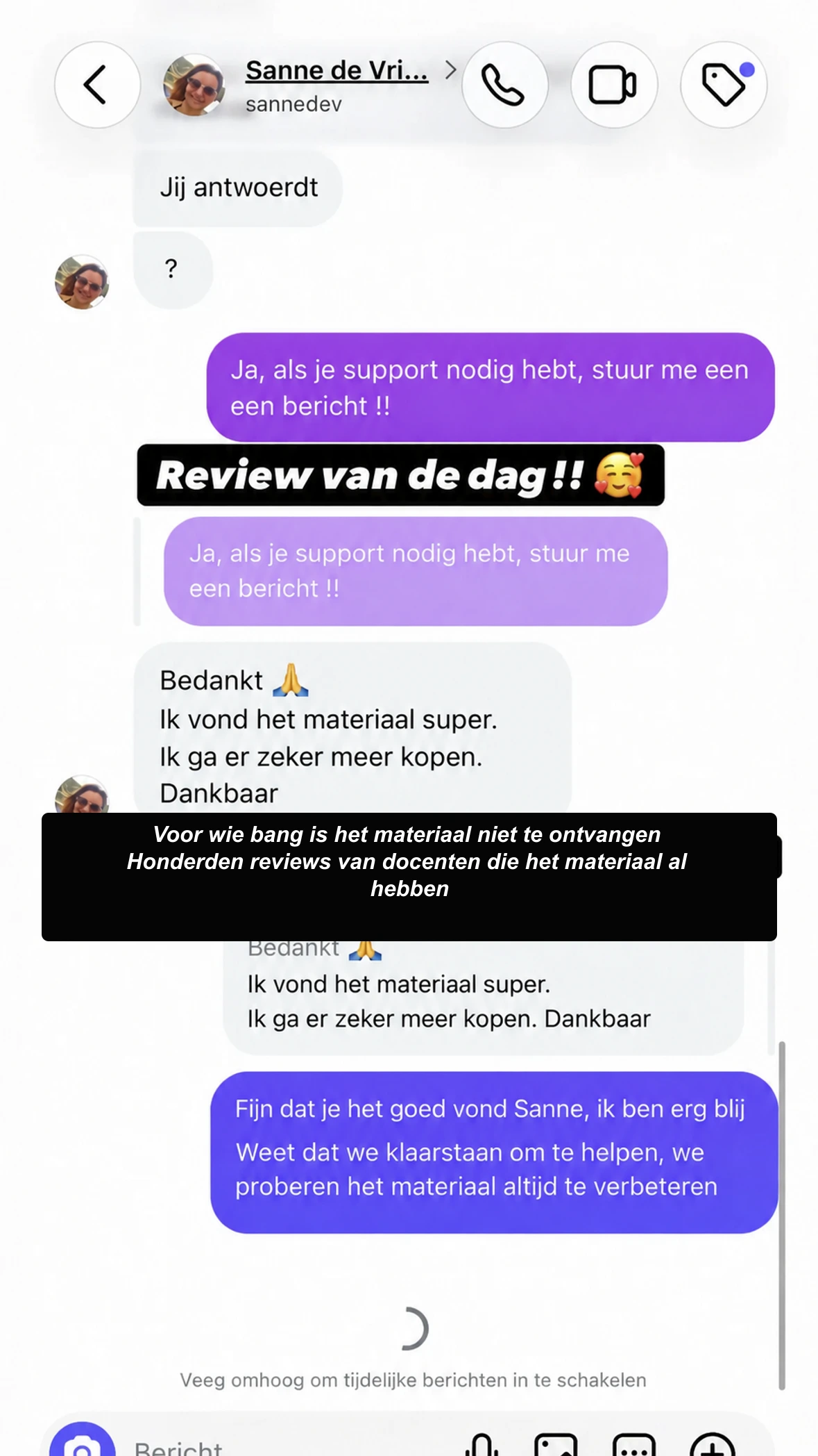 Echte feedback van een docent - review 9 van 12